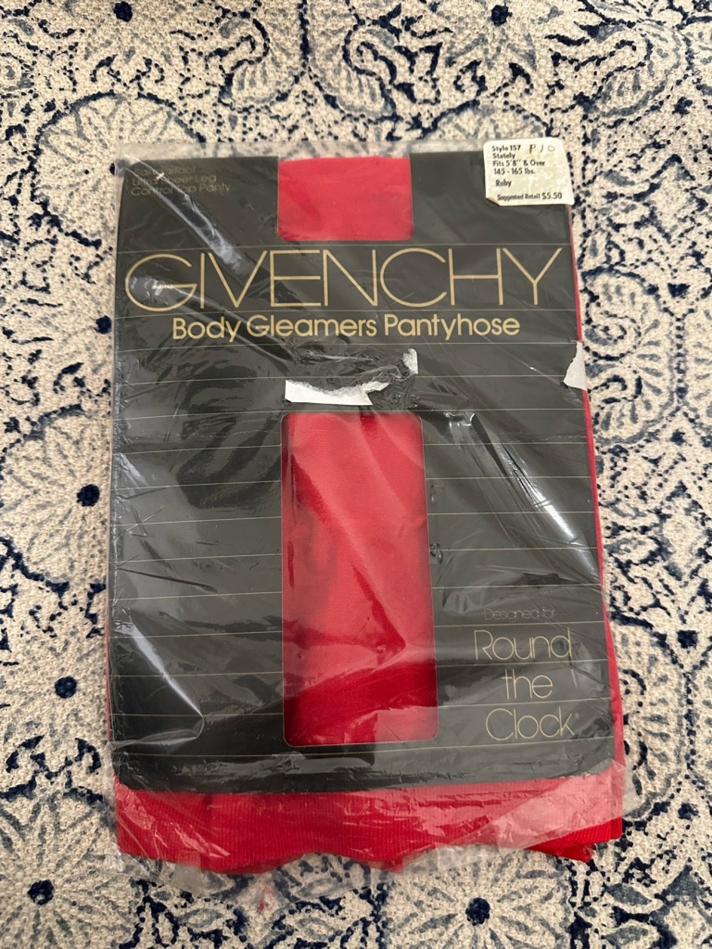 Givenchy Ruby Red Sheer Pantyhose